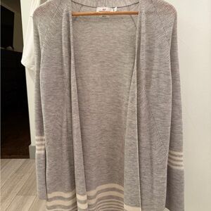 Vineyard Vines Light Gray Striped Cardigan